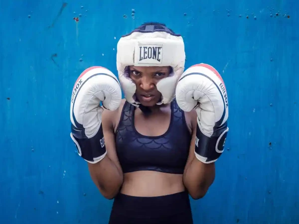 Esther Oni ha iniziato a fare boxe un anno fa ed ora si allena quattro volte a settimana. (TAIWO AINA)