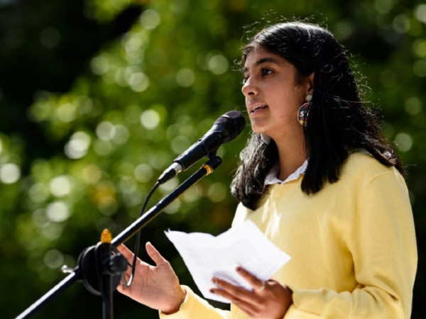 Anjali Sharma è stato nominata finalista per il premio internazionale Children's Climate