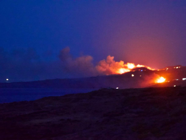 L'incendio sull'isola di Pantelleria domato nella mattinata del 18 agosto 2022
