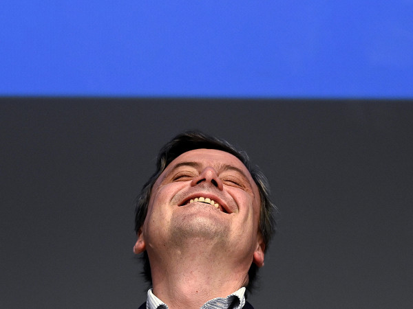 Carlo Calenda durante il primo congresso nazionale di Azione, Roma, 20 febbraio 2022.