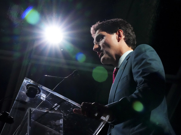 Il primo ministro canadese Justin Trudeau durante il conto alla rovescia per la Cop15 a margine dell'assemblea generale delle Nazioni Unite a New York, il 20 settembre 2022.