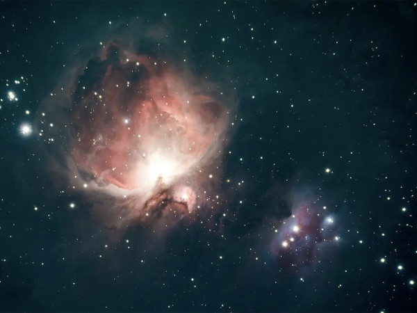 La Nebulosa di Orione osservata da un telescopio amatoriale