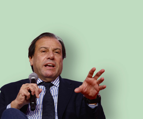 Maurizio Leo, viceministro dell'Economia e delle Finanze, durante la festa di Fratelli d'Italia dal titolo "10 anni di Amore per l'Italia", Roma, 17 dicembre 2022
