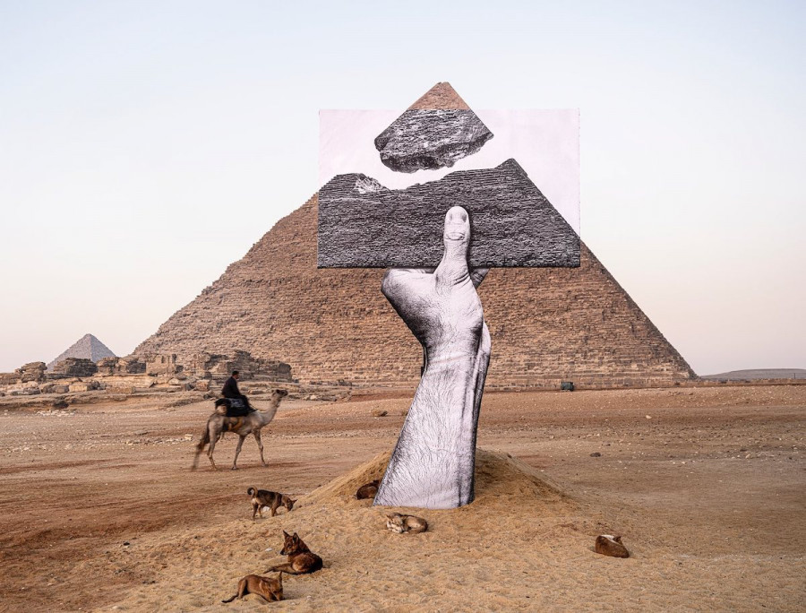 &lsquo;Greeting from Giza&rsquo; di JR
