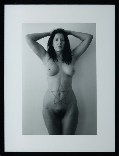 Marina Abramović, Nude with a Cut Star, 2005. &copy;Marina Abramović. Courtesy Galleria Lia Rumma Milano/Napoli.