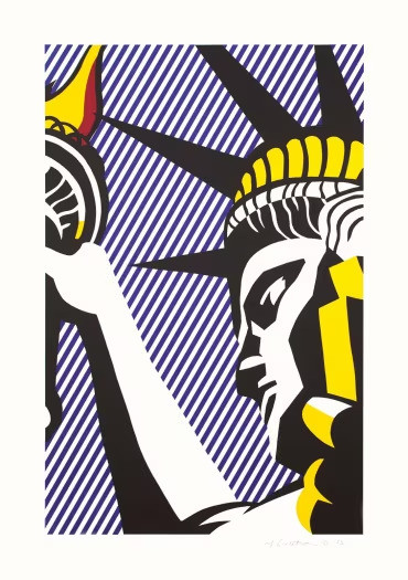 I love liberty, 1982, 97,5x68,9 cm, screenprint in colors on Arches paper, &copy; SIAE 2023