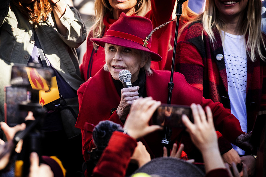 L'attrice e attivista Jane Fonda: ha appena lanciato il 'Jane Fonda Climate Pac' 