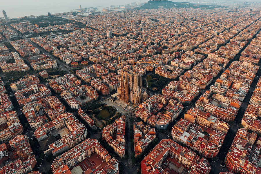 Il quartiere Eixample di Barcellona