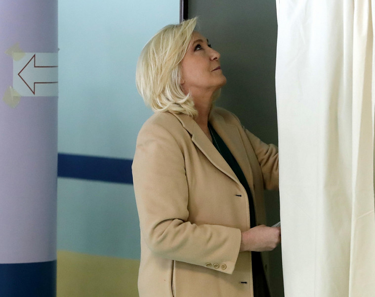 Marine Le Pen, leader del partito francese Rassemblement national (RN).
