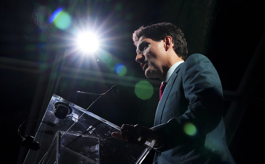 Il primo ministro canadese Justin Trudeau durante il conto alla rovescia per la Cop15 a margine dell'assemblea generale delle Nazioni Unite a New York, il 20 settembre 2022.