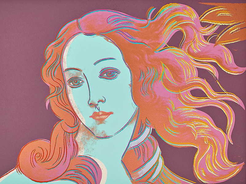 Andy Warhol, "Sandro Botticelli, Birth of Venus" 