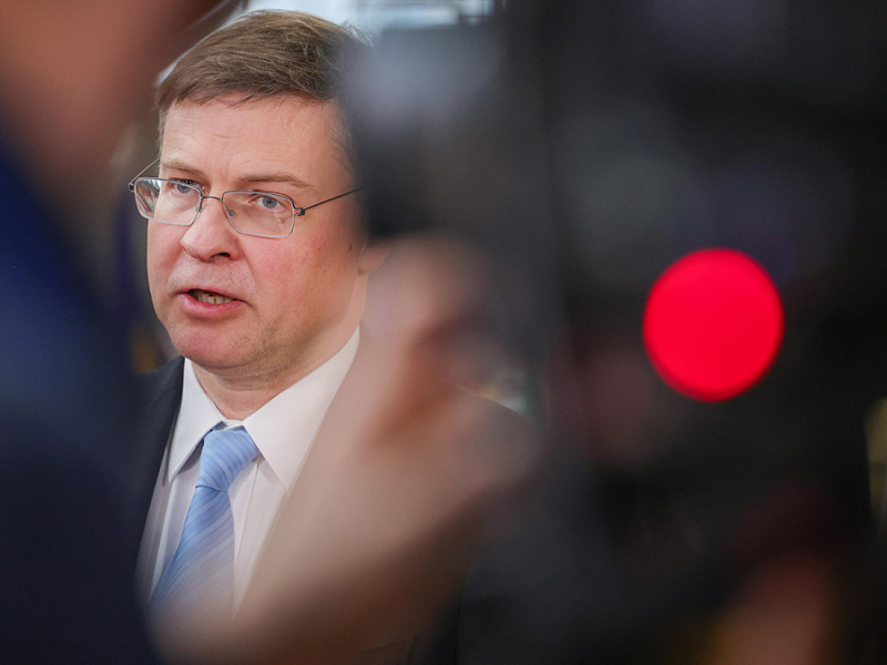 Il vicepresidente della Commissione Ue Valdis Dombrovskis