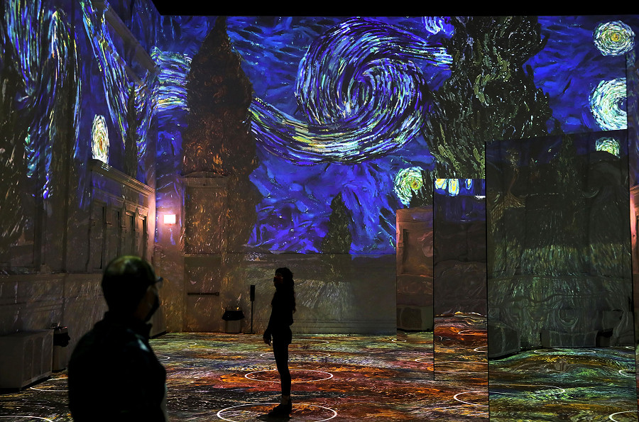 L'Immersive Van Gogh exhibit a Chicago, nel 2021