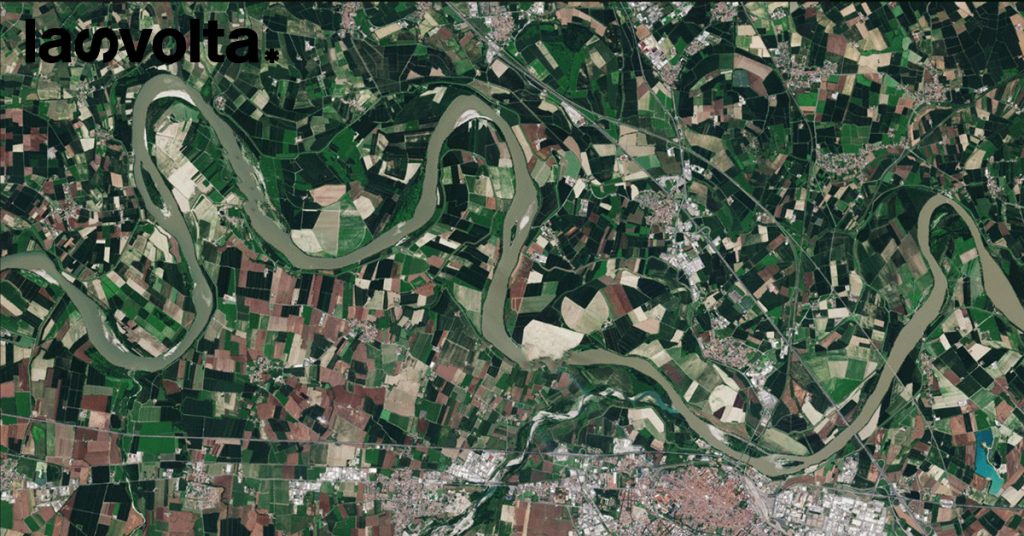 La siccità del Po vista dallo spazio