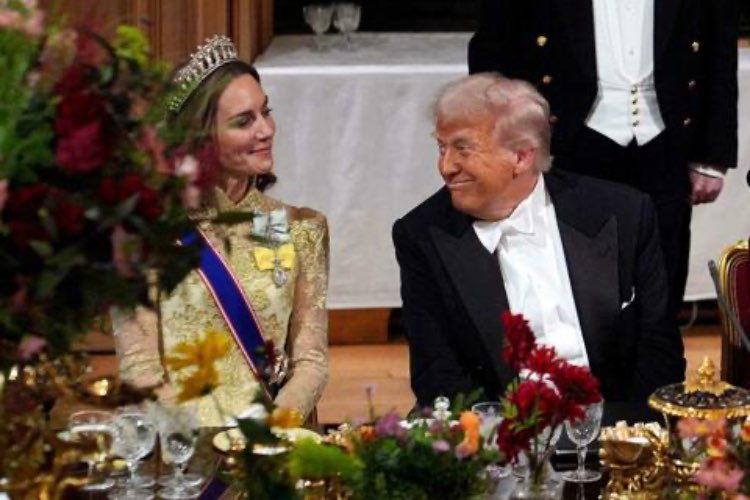 Kate Middleton e Donald Trump - fonte_web - LaSvolta.it